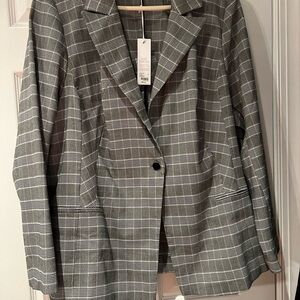 Lane Bryant Classic Checkered Blazer